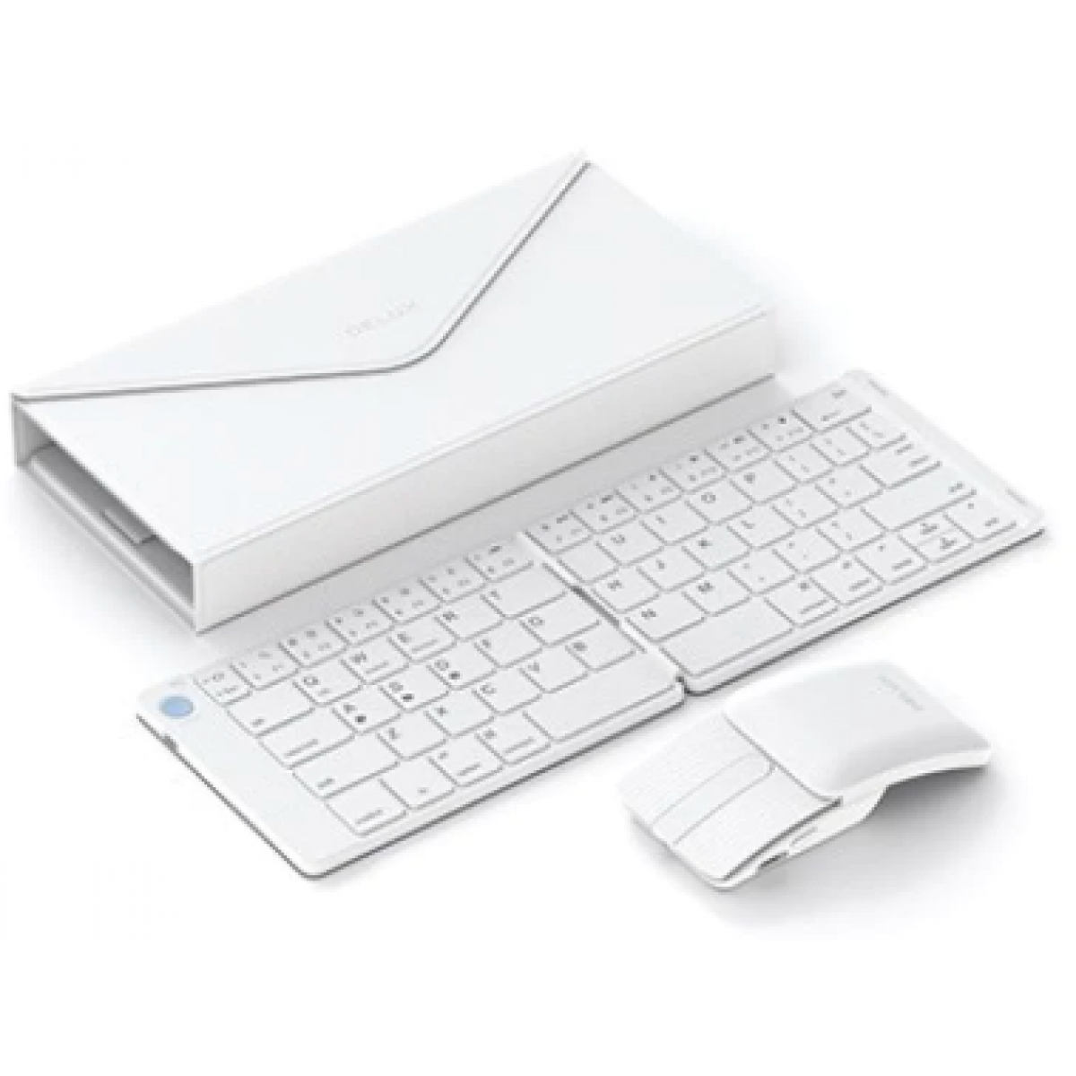 DELUX PockCombo 超輕薄摺疊鍵盤滑鼠套裝 FPDPC-01 (白色)